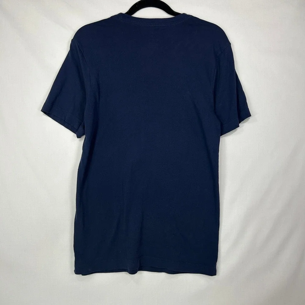 Nike US Soccer USA Crest Dri-FIT T-Shirt Navy Blue Graphic Tee – Small